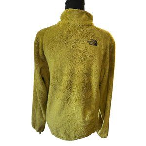 The North Face Womens Jacket Full Zip Up Fleece Long Sleeve Pockets Yellow L